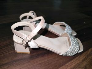 Sparkly Embellished Block Heel Sandals