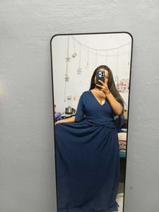 Elegant Navy Blue Gown