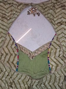 Boutique Made Saree With Designer Blouse