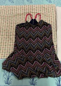 Boho Print Halter Neck Dress