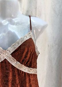 velvet brown slip