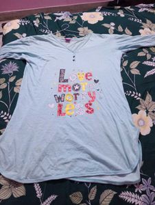 Cute 'Love More Worry Less' Nightgown