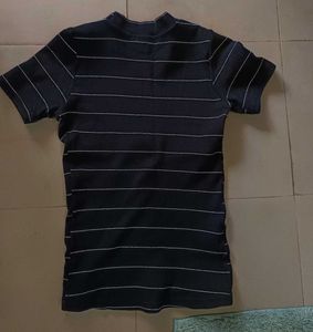 Striped Short Sleeve Top