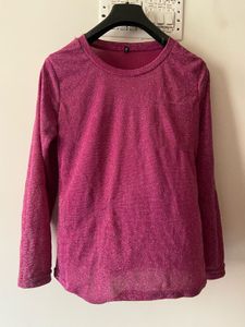Sparkling Pink Long Sleeve Top