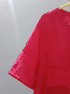 Vibrant Pink Short Sleeve Top