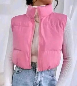 Pink Puffer Vest