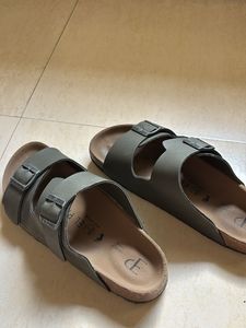 Stylish Olive Green Slides Berkinstock