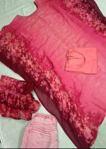 kaftan set & necklace combo