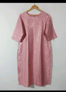 Janasya Pink Kurta Set...