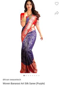 New Elegant Silver Banaras Saree