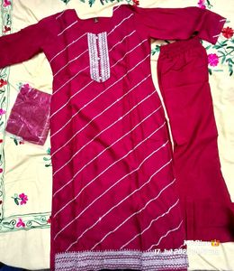 Stylish Pink Kurta Set