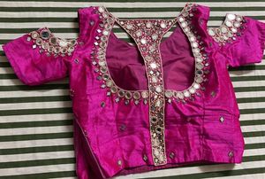 Designer Mirror Work Wester Lehenga With Du