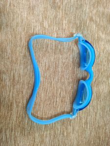 Blue Swimming Goggles with Case