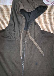 Brown half Hoodie jacket for boys and men