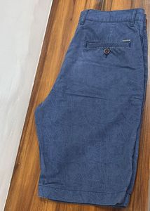 Men's Blue Patterned Shorts