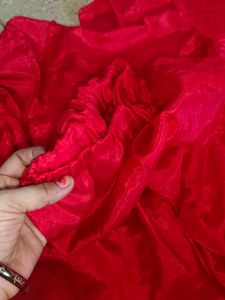 Elegant Red Silk  top pant