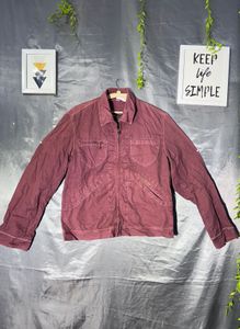 MARLBORO Men's Maroon Casual Jacket