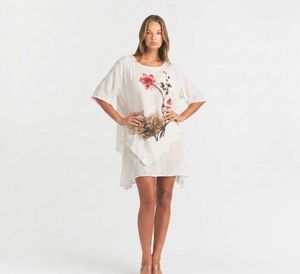 Boho Floral Tunic Top