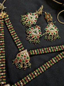 Necklace With Earrings And Ticka