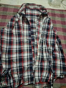 Men's Blue Printed Shirt