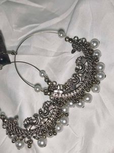 2 different oxidized Hoop Earrings