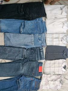 Classic Button-Up Shirts &amp; Denim Jeans 6 pic's Bun