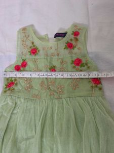 Beautiful Embroidered Party Gown for Girls