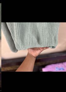 Cozy Mint Green Cropped Knit Sweater