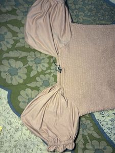 Smocked Puff Sleeve Dress
