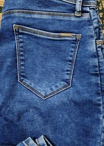 High waist Blue Denim Jeans