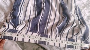 Striped Casual Pants With Beautiful Top