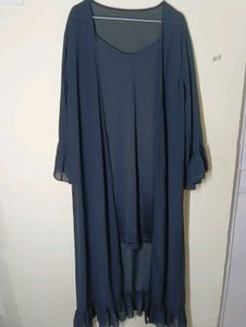 Chic Black Sheer Kimono Dress