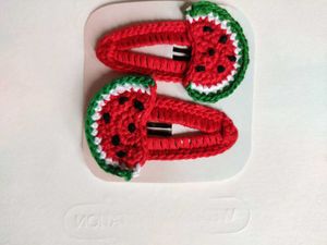 Handmade Crochet Hair Clips