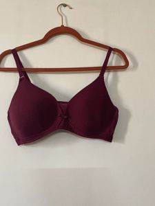 Burgundy Padded Bra