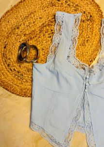 Lace Trim Tank Top