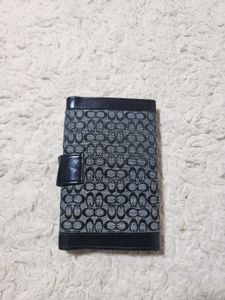 Coach Monogram Wallet with Buckle