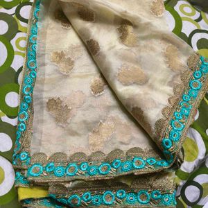 Designer Boutique blouse with Saree