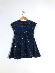 Navy Blue Sequence Dress(Girl’s)