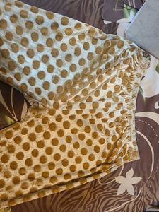 Golden Velvet Polka Dot Leggings