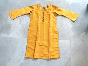 Heavy Silk Brocade Kurta Top Kurti