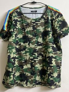 Army Print T-Shirt