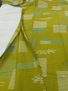 Stylish Lime Green Kurta Set