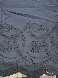Navy Blue Eyelet Cami Top