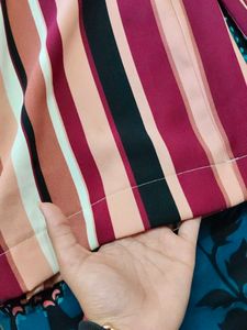 Striped Wide Leg Jumpsuit