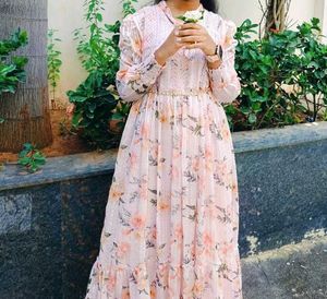 Beautiful Floral Print Maxi Dress