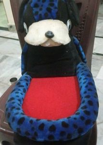 Plush Dog Toy Seat Cushion. telephone stand type