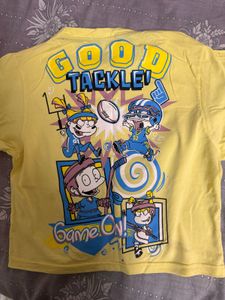 Yellow "Game On!" Graphic Tee