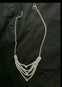 Combo Of 3 AD Necklace And Korean Clips