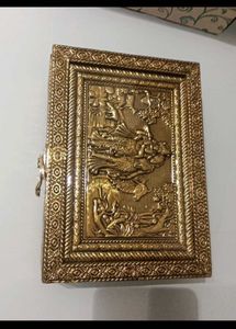 Antique Gold Embossed Box