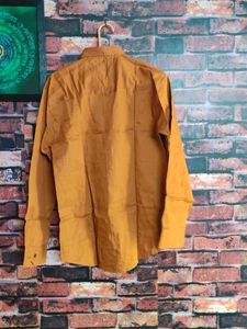 Mustard Cotton Casual Shirt